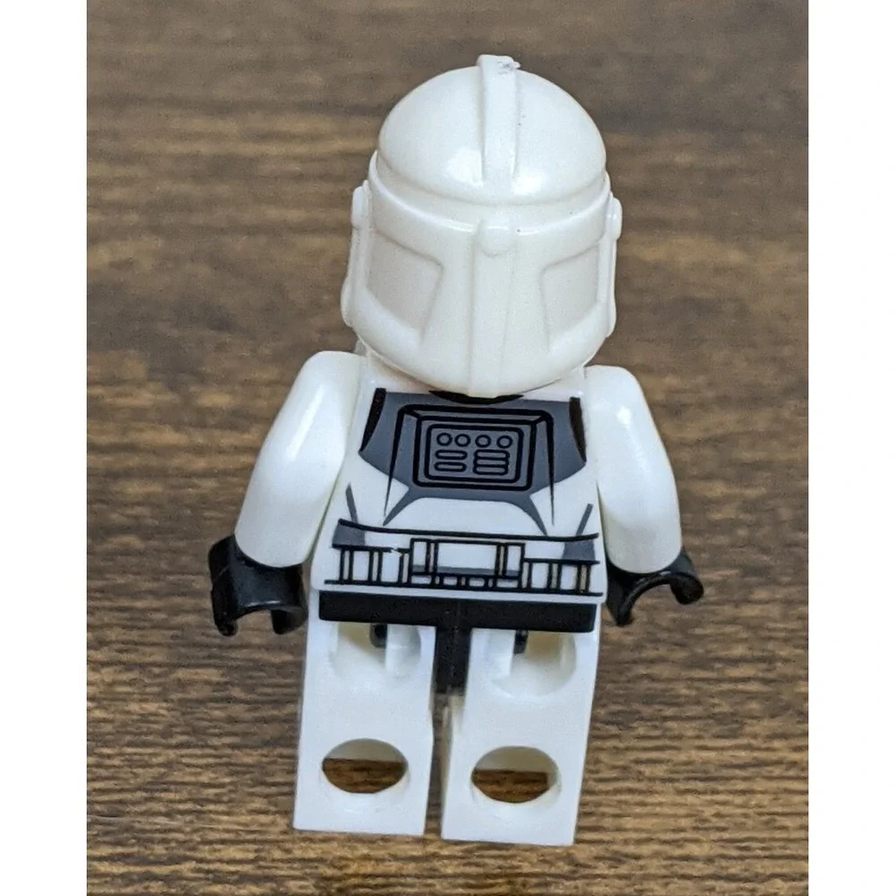 LEGO‎ Star Wars Clone Trooper Minifigure White Armor Custom Helmet Print